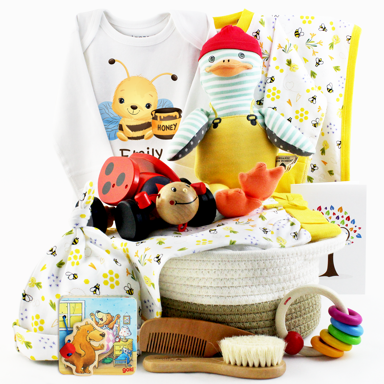 Bee Happy Bee Themed Gift Basket