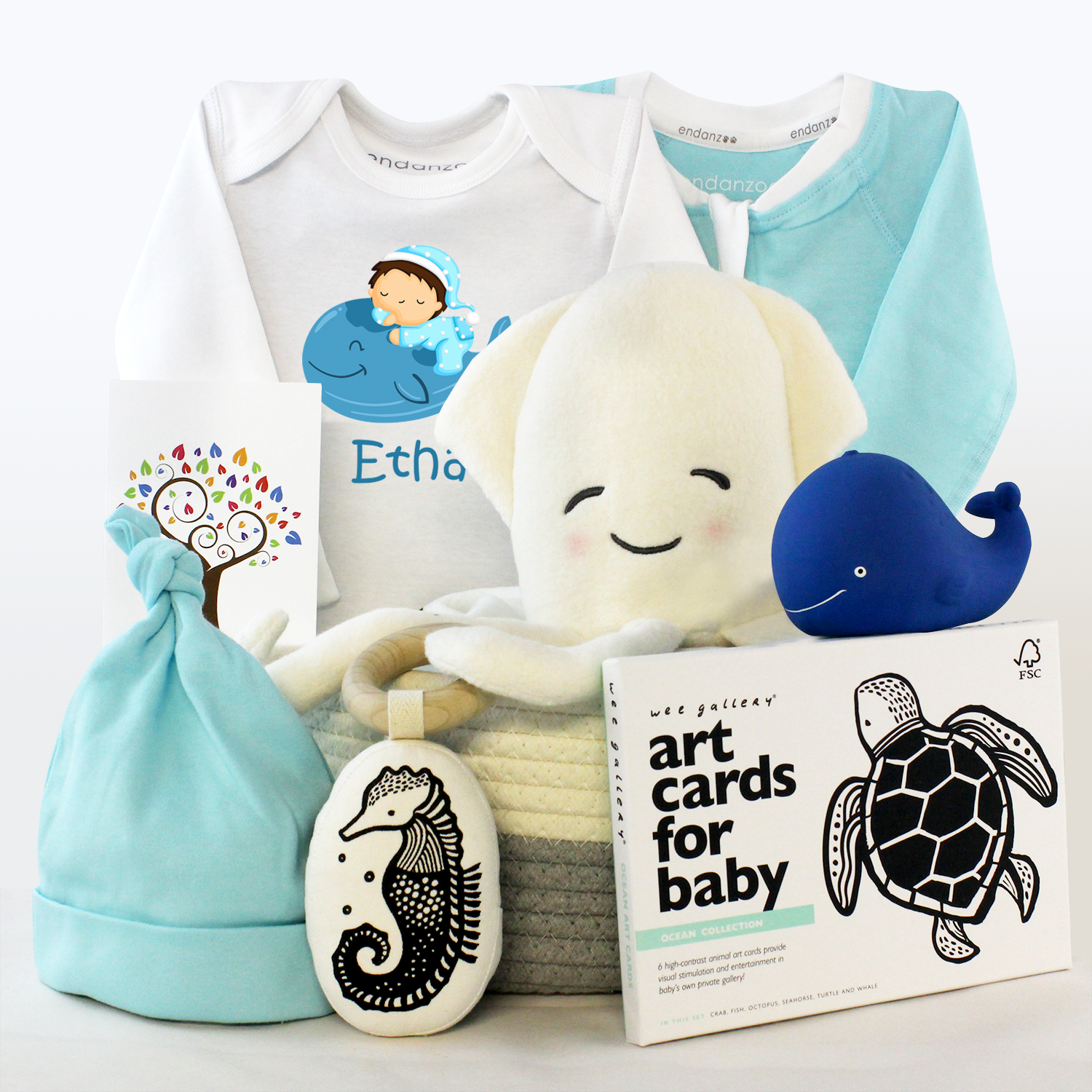 Zeronto Baby Boy Gift Basket Mighty Blue Ocean – Zeronto Baby