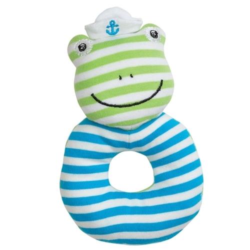 Organic Farm Buddies Teething Rattle - Skippy The Frog