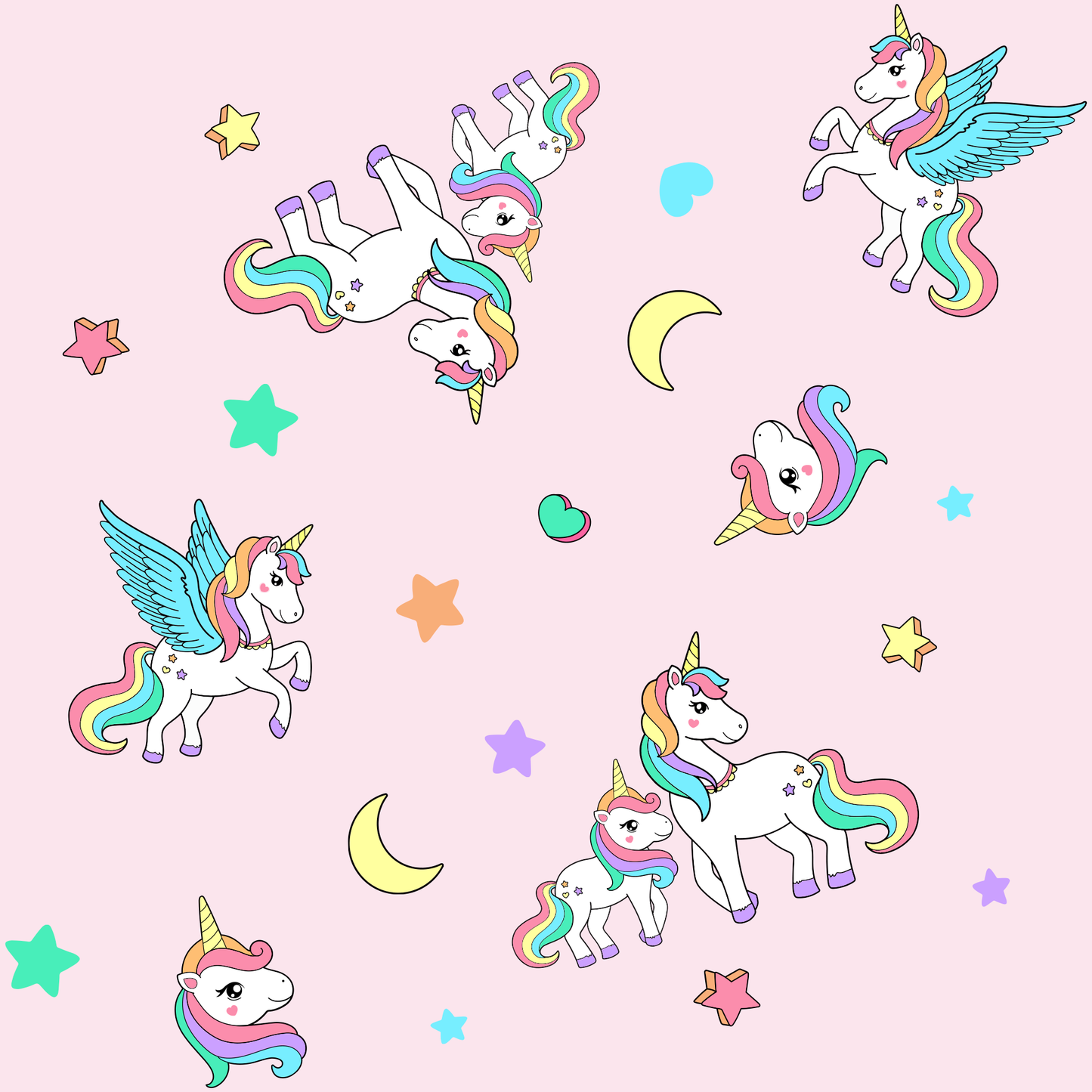 Endanzoo Organic Double Zippered Romper - Rainbow Unicorn