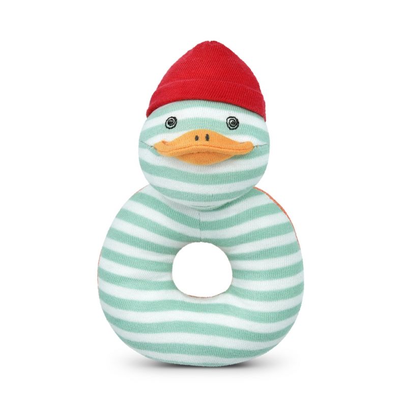 Organic Farm Buddies Teething Rattle - Wade Waddles