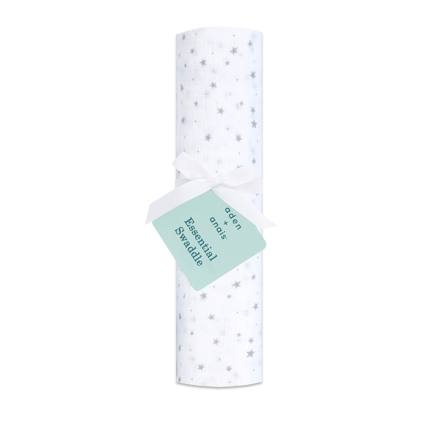 Aden Anais Essential Cotton Swaddles - Grey Stars