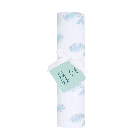 Aden Anais Essential Cotton Swaddles - Whale