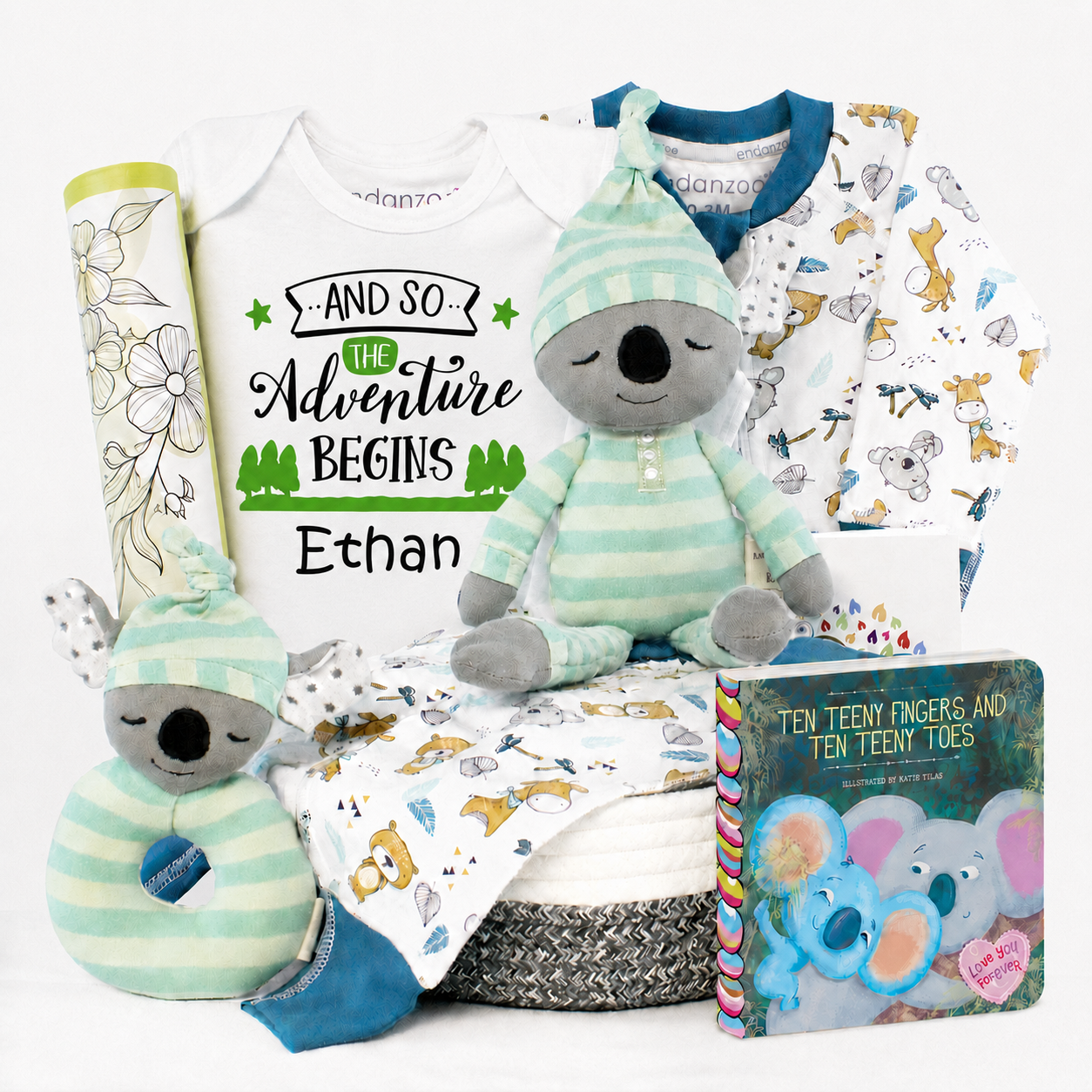 Zeronto Baby Gift Basket - Adventure Begins