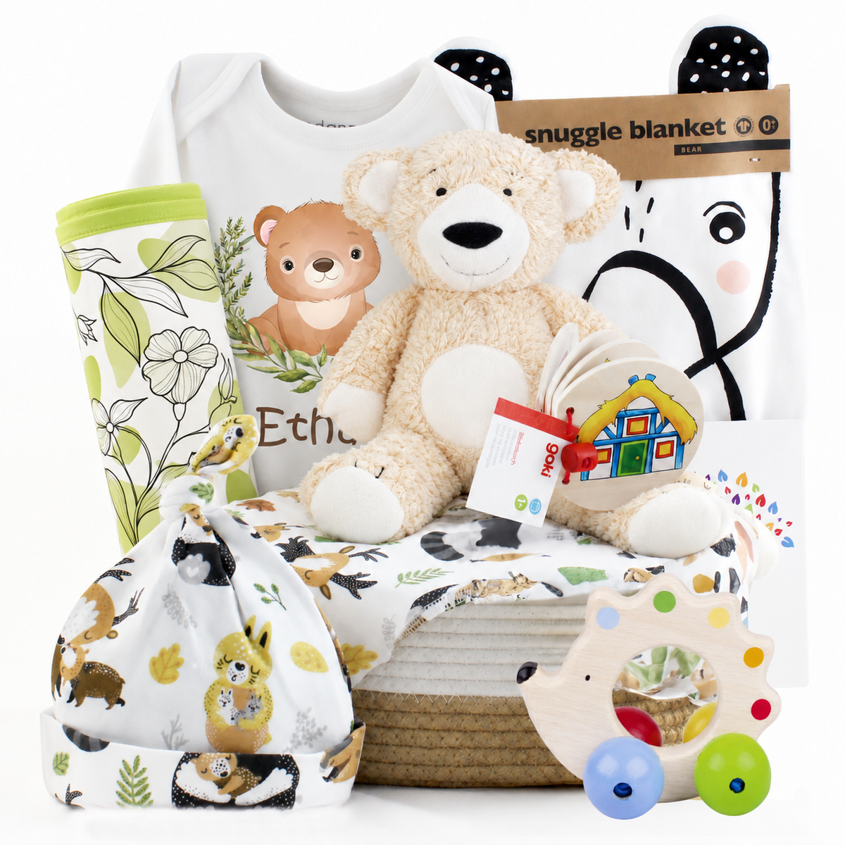Zeronto Baby Gift Basket - Happy Bears