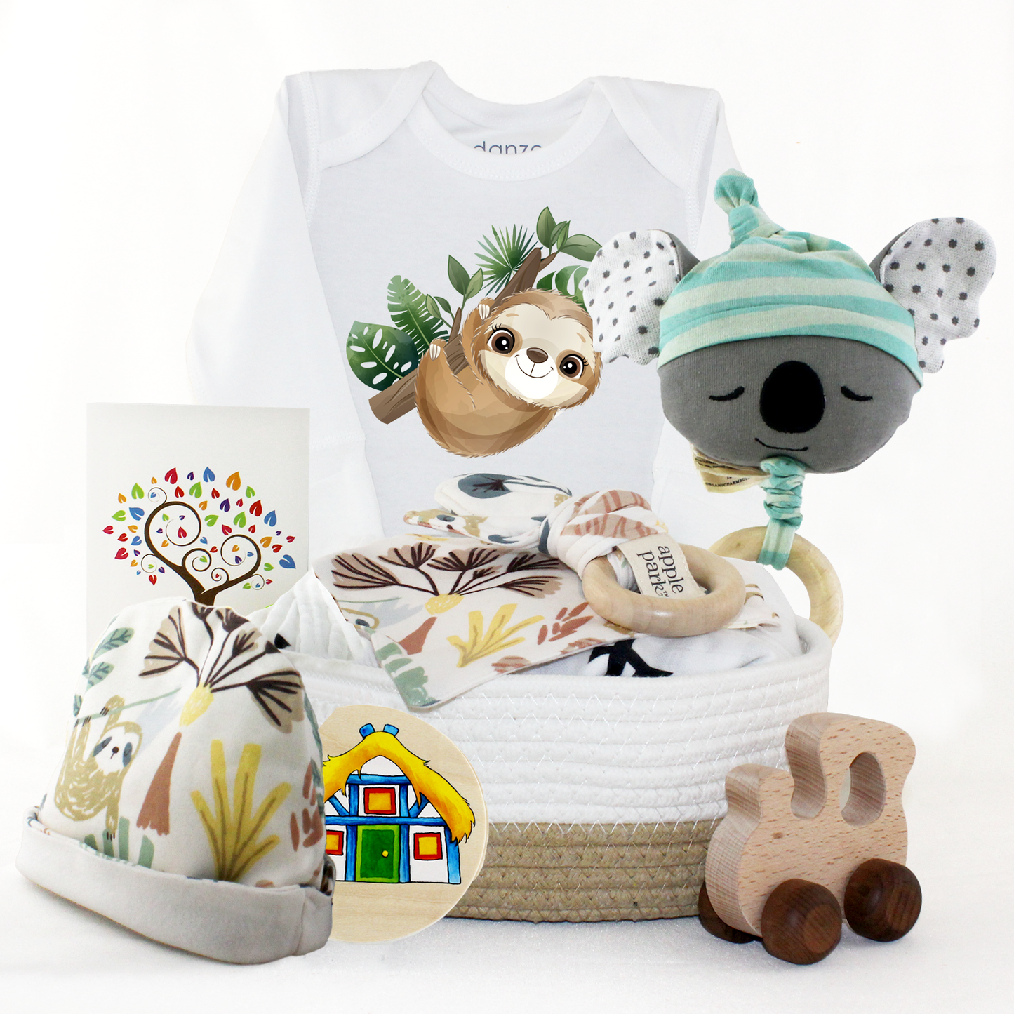 Zeronto Baby Gift Box - Cute Sloth & Friends