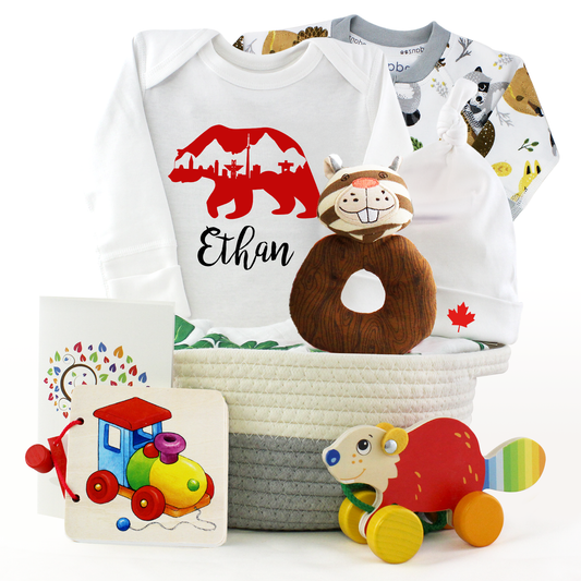 Zeronto Baby Gift Basket - Iconic Canadian Bear