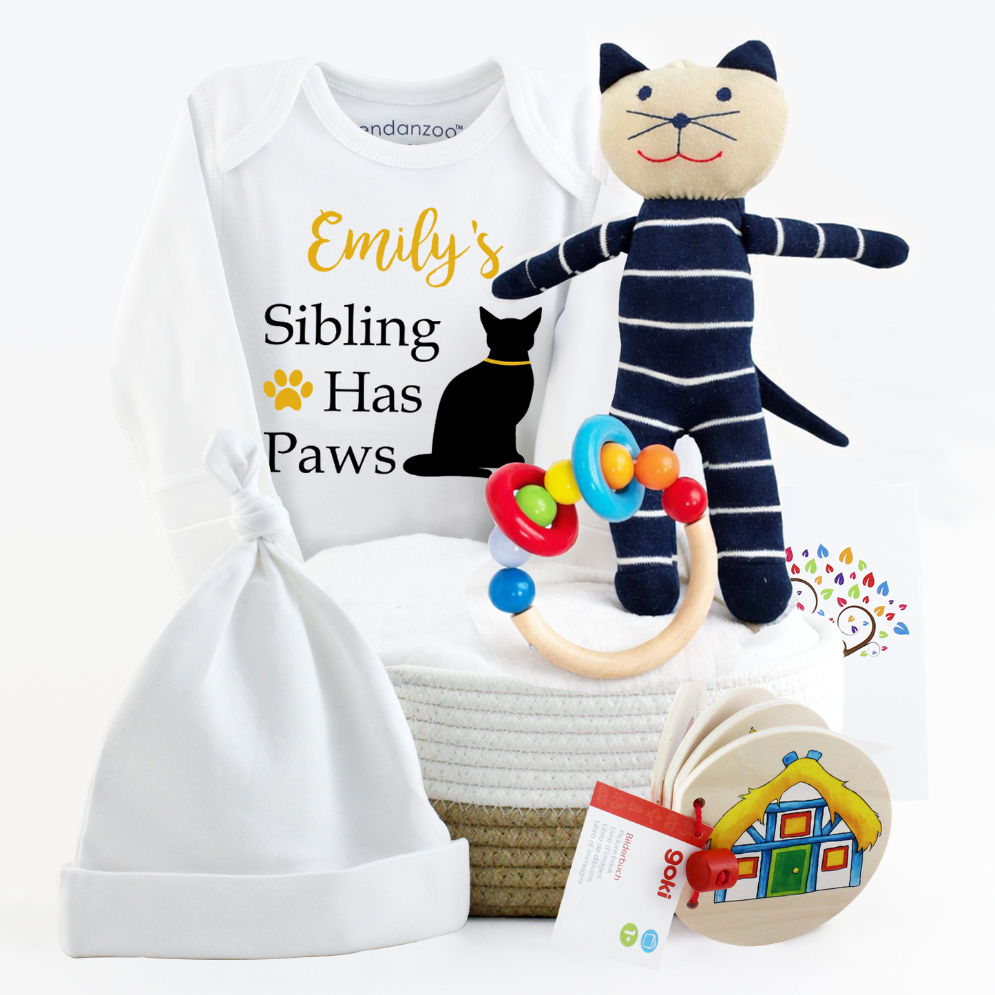 Zeronto Baby Gift Basket - My First Pet Cat