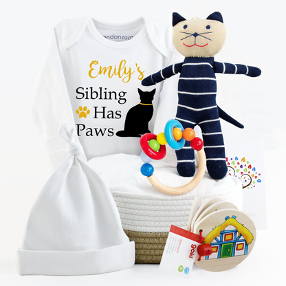 Zeronto Baby Gift Basket - My First Pet Cat
