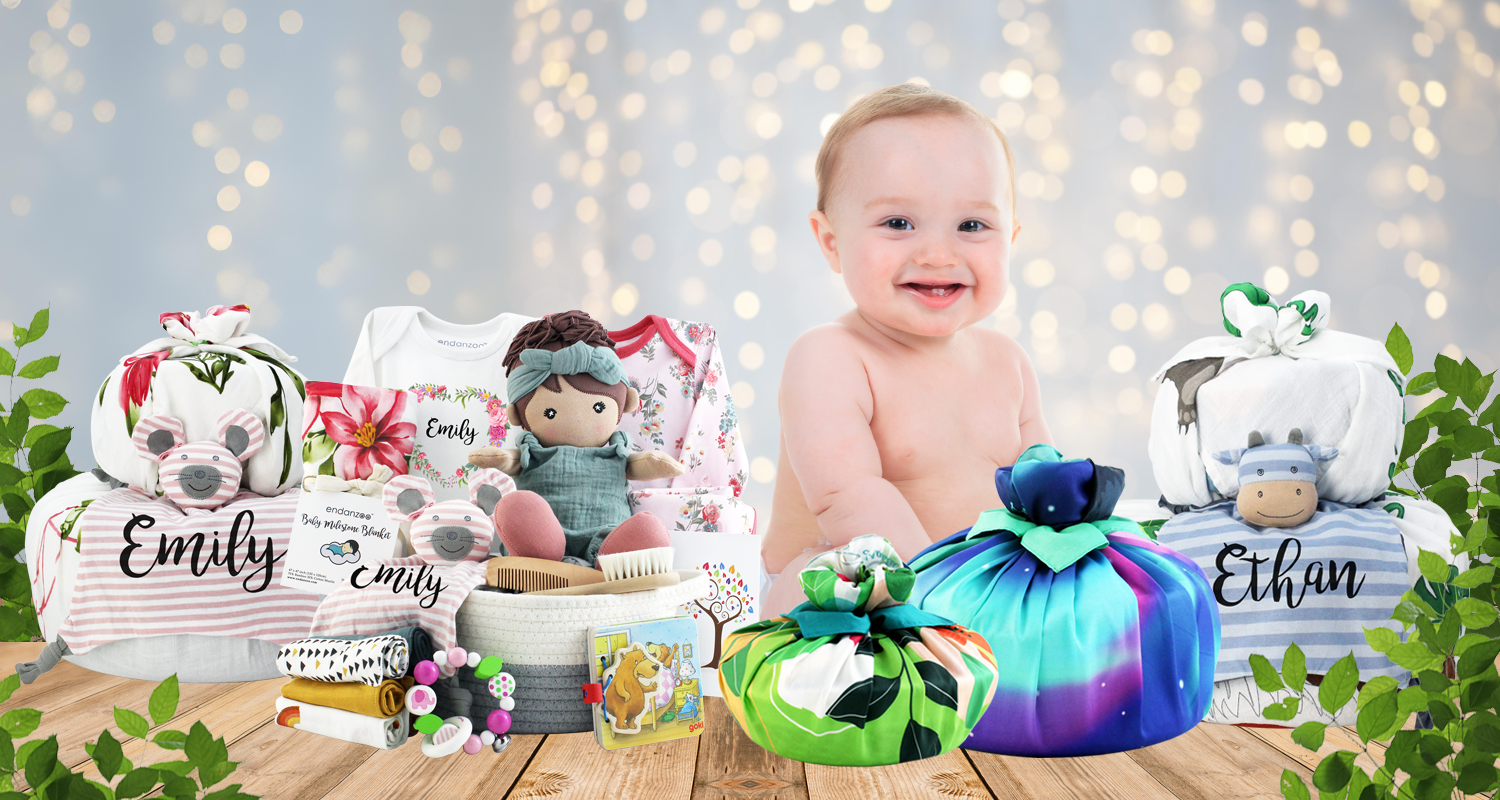 Shop Personalized Luxury Organic New Baby Gift Baskets Online Zeronto Baby Gift Baskets