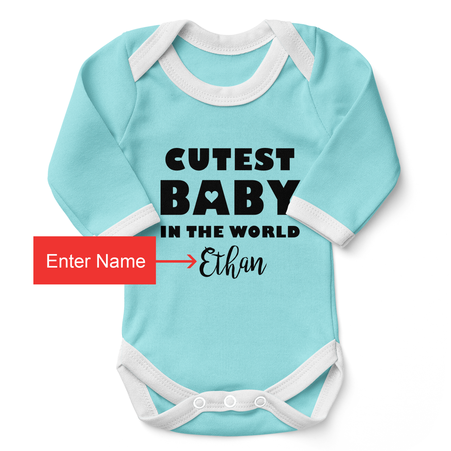 Personalized Matching Mom & Baby Organic Outfits - Best Mommy & Cutest Baby (Boy)