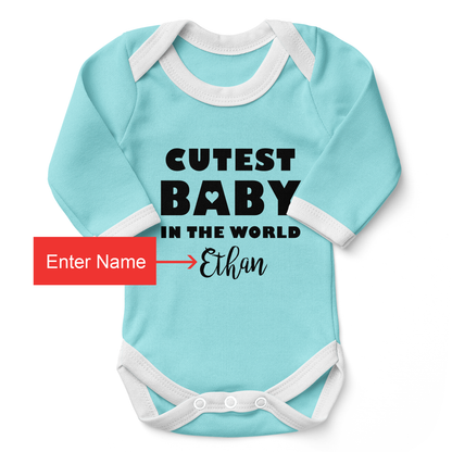 Personalized Matching Mom & Baby Organic Outfits - Best Mommy & Cutest Baby (Boy)