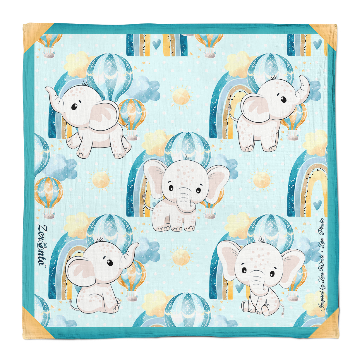 Zeronto Baby Boy Clothing Gift Box - Cute Elephants