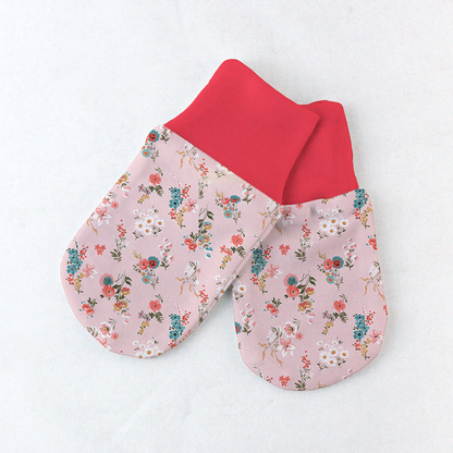 Endanzoo Organic Cotton Mitten - Pink Blossom