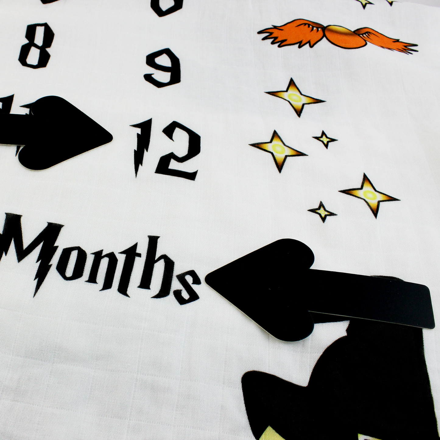 Endanzoo Baby Monthly Milestone Blanket - Flying Wizard