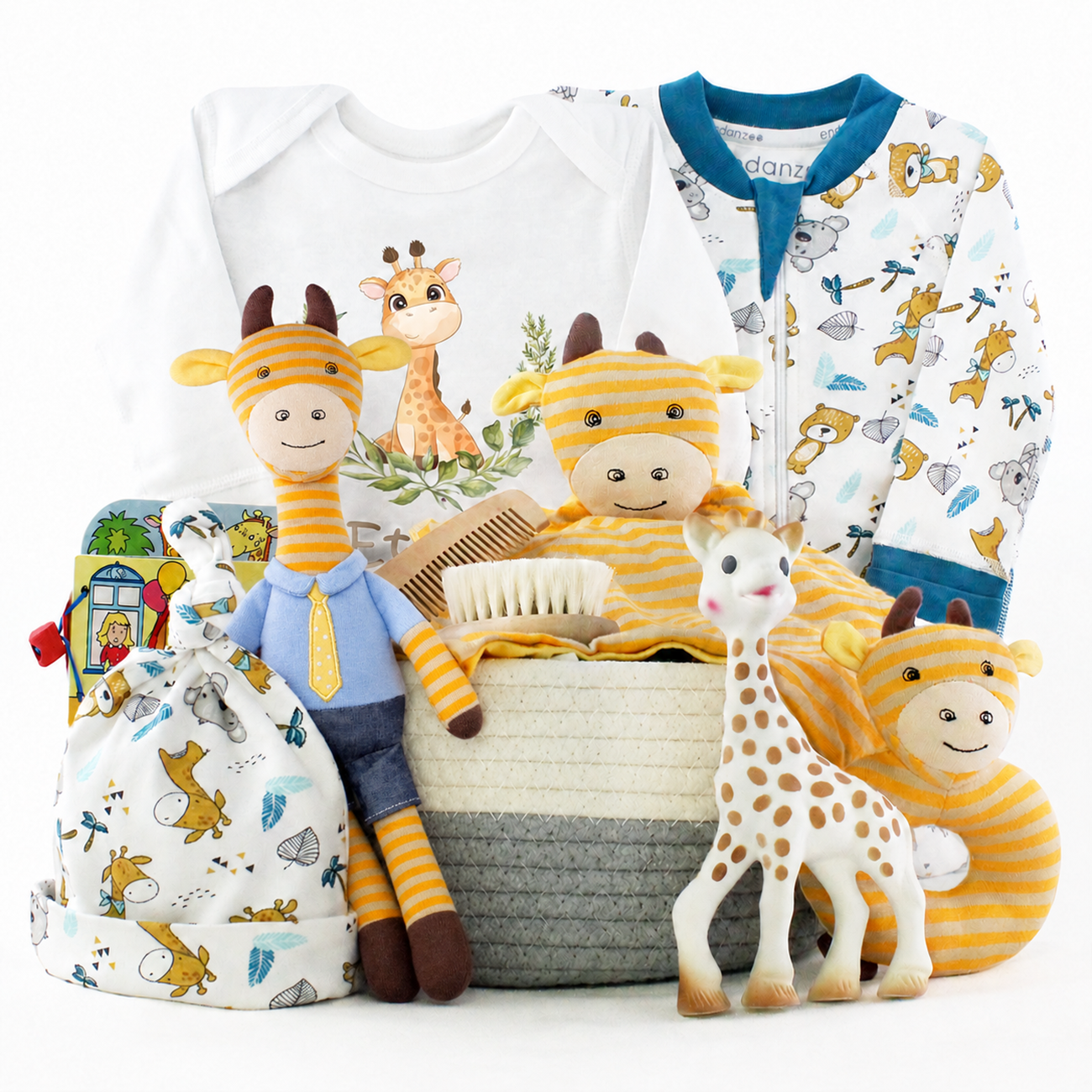 Zeronto Baby Gift Basket - Baby's Favourite Giraffe