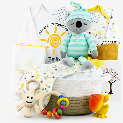 Zeronto Baby Gift Basket - Golden Sunshine