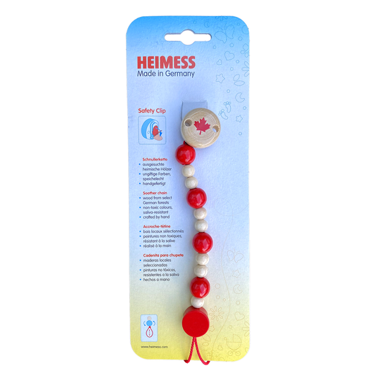 Heimess Wooden Pacifier Clip - Soother Chain Canada Baby