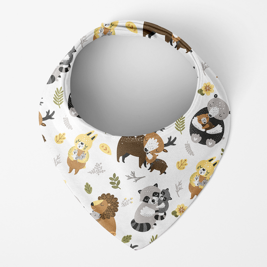 Endanzoo Organic Cotton Bib - Safari Hugs