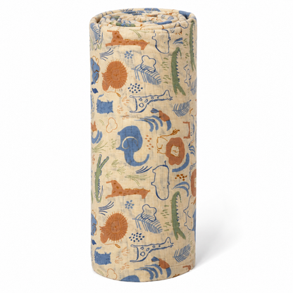 Ecolysium Essential Cotton Swaddles - Safari