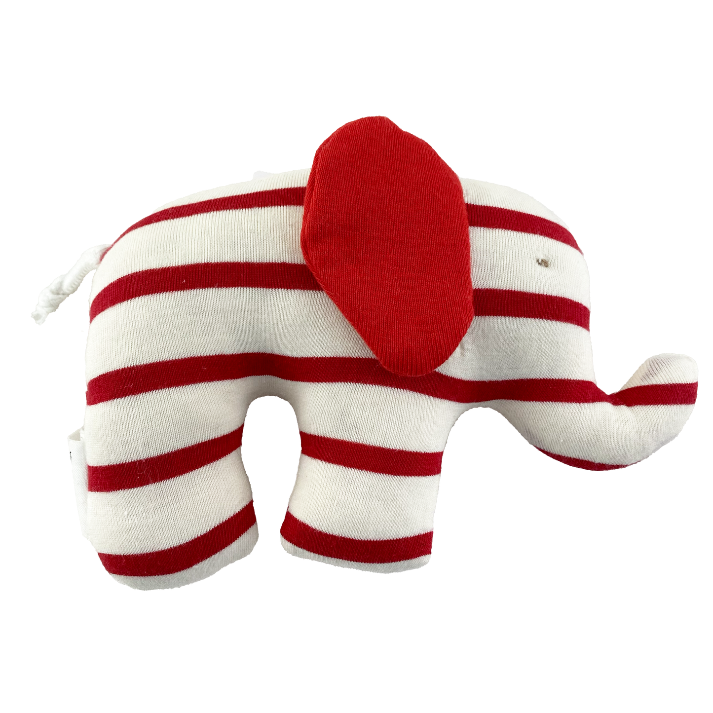 Under The Nile Organic Scrappy Elephant (Red & White Stripe/ Red Ears)