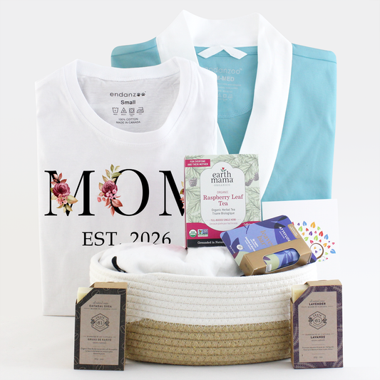Zeronto New Mom Gift Basket - Just For Mom (Love Blue)