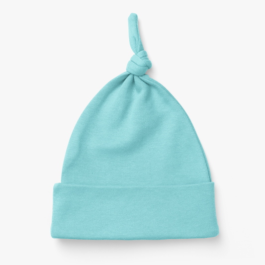 Endanzoo Organic Cotton Knotted Beanie - Aqua