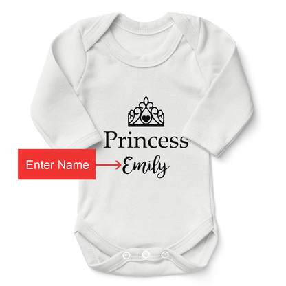 Personalized Matching Mom & Baby Organic Outfits - Queen & Princess