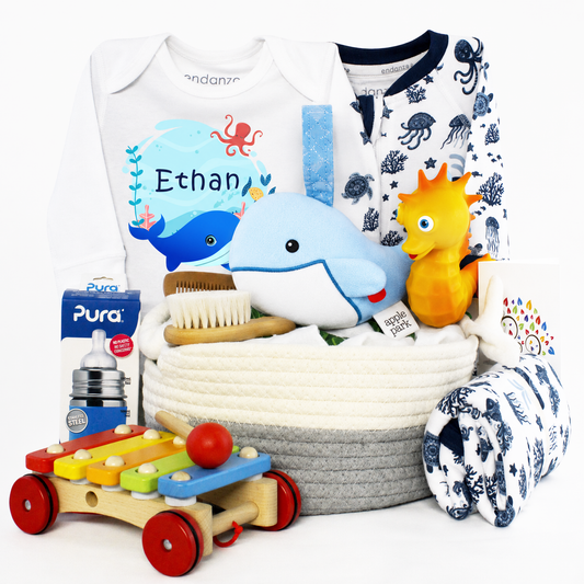 Zeronto Baby Boy Gift Basket - Melody Of The Deep Sea