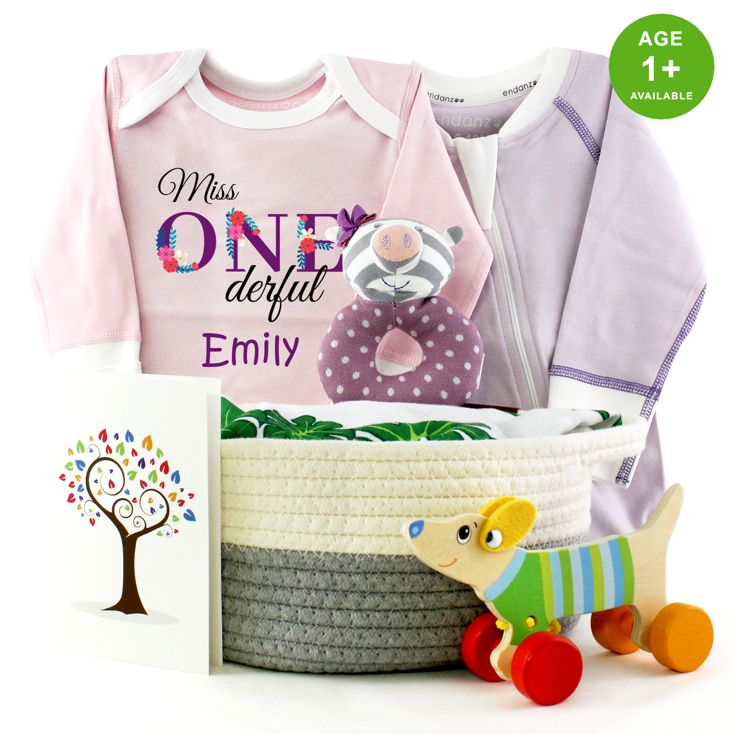 Zeronto Baby Girl First Birthday Gift Box - Miss One-derful