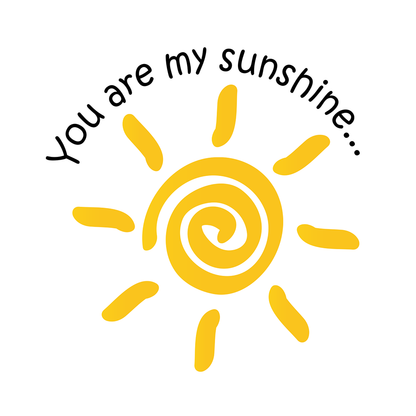 Personalized Organic Baby Bodysuit - You Are My Sunshine (White / Short Sleeve)