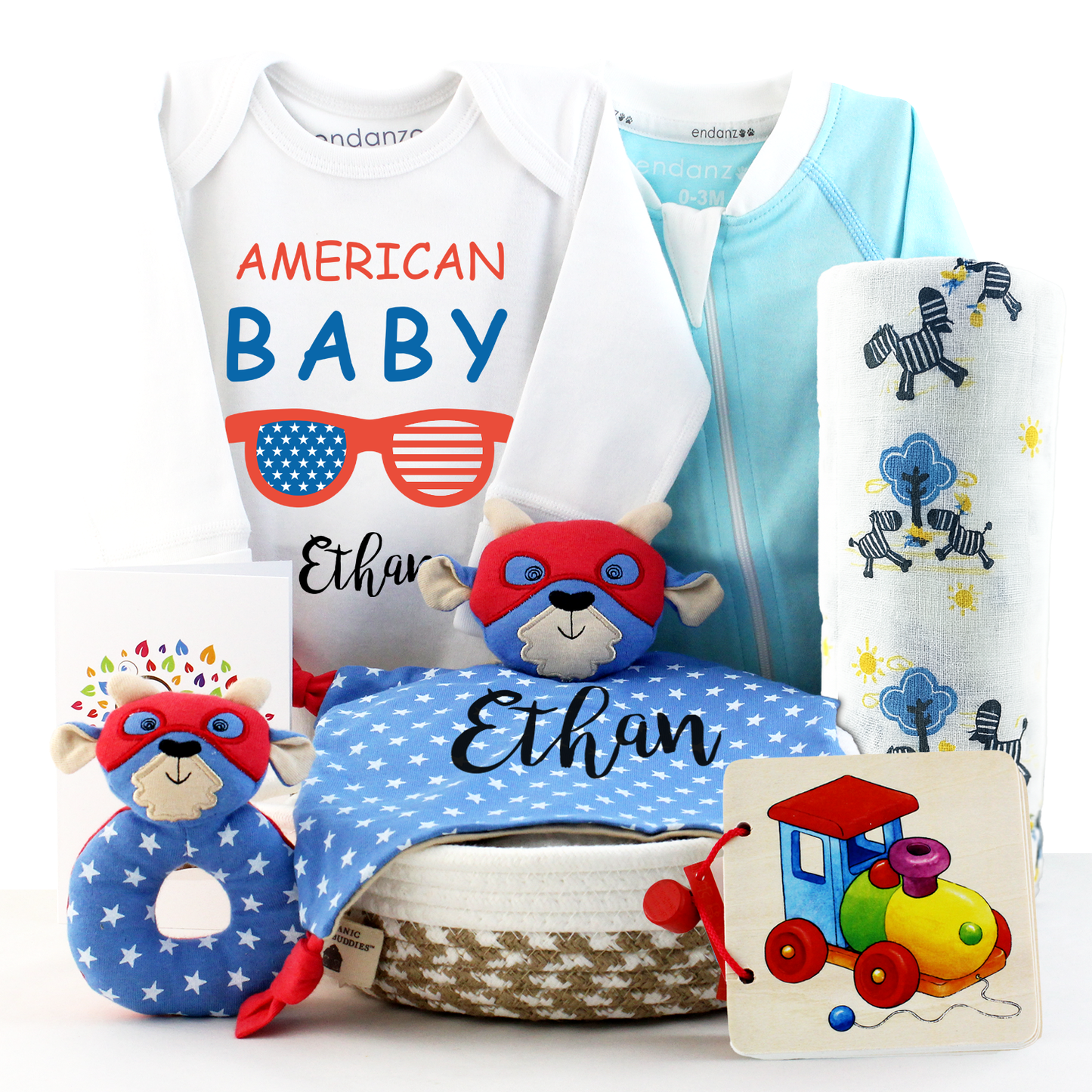 Zeronto Baby Boy Gift Basket - American Baby