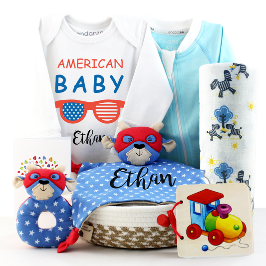 Zeronto Baby Boy Gift Basket - American Baby