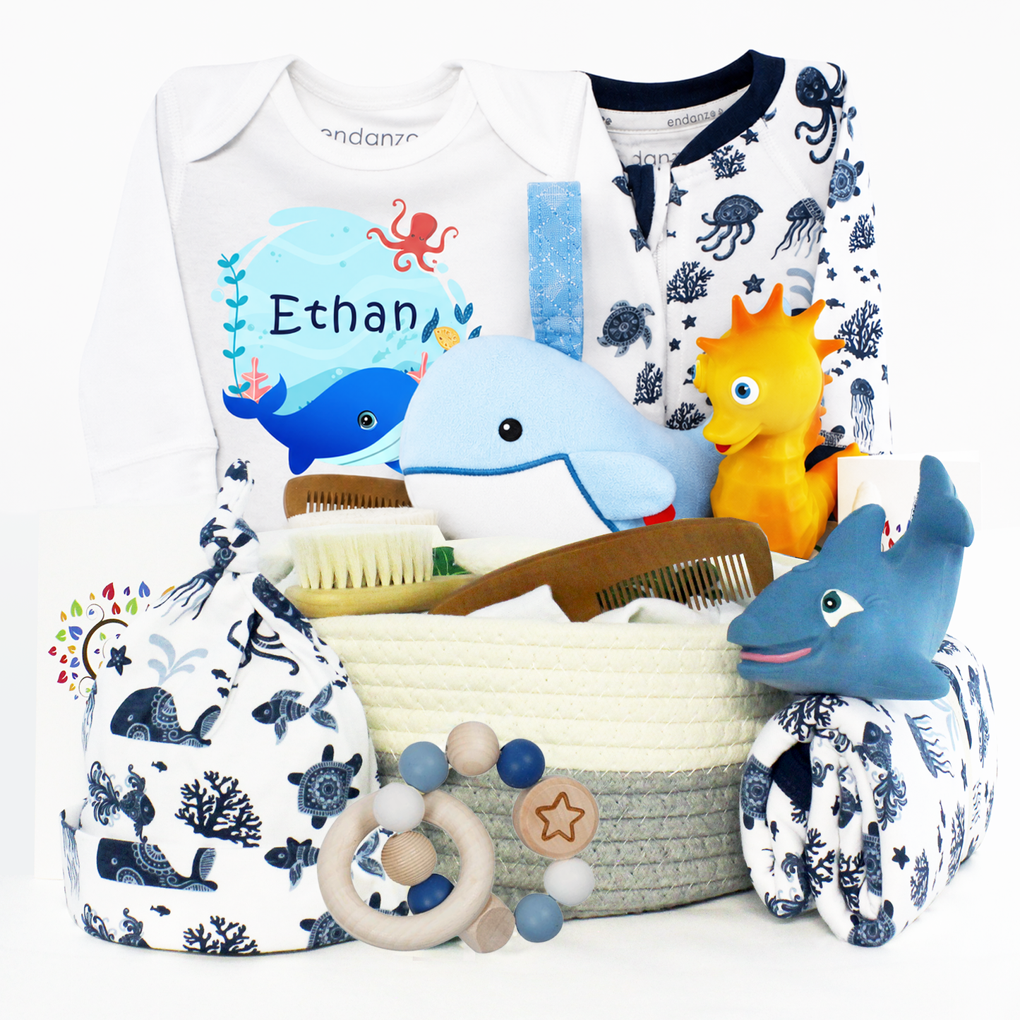 Zeronto Mom & Baby Gift Basket - Truly Majestic Deep Sea