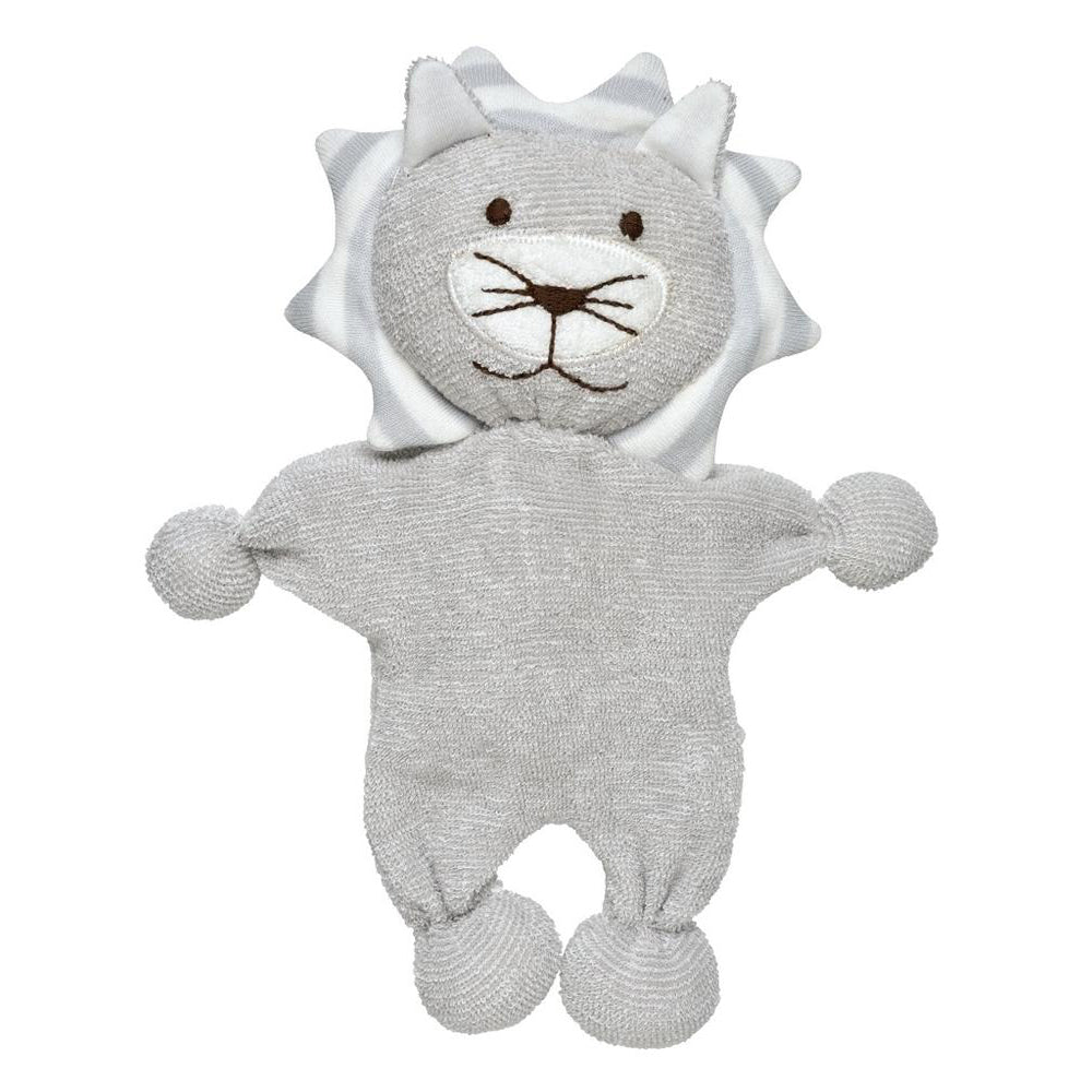 Under The Nile Organic Cotton lovey Blankie - Lion (8 inches)