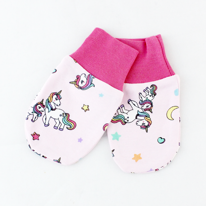 Endanzoo Organic Cotton Mitten - Rainbow Unicorns