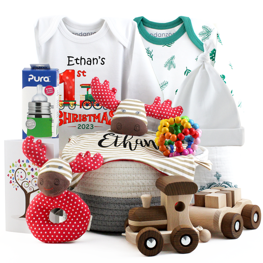 Zeronto Baby Gift Basket - Christmas Train