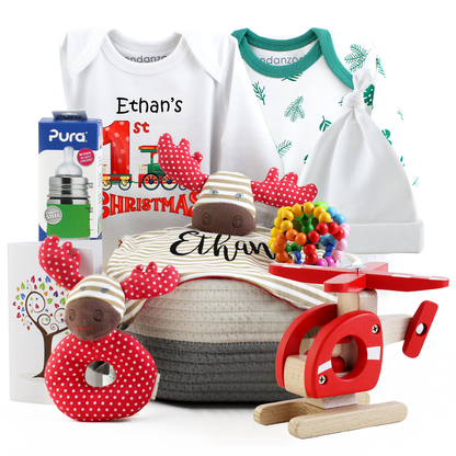 Zeronto Baby Gift Basket - Journey To The North Pole