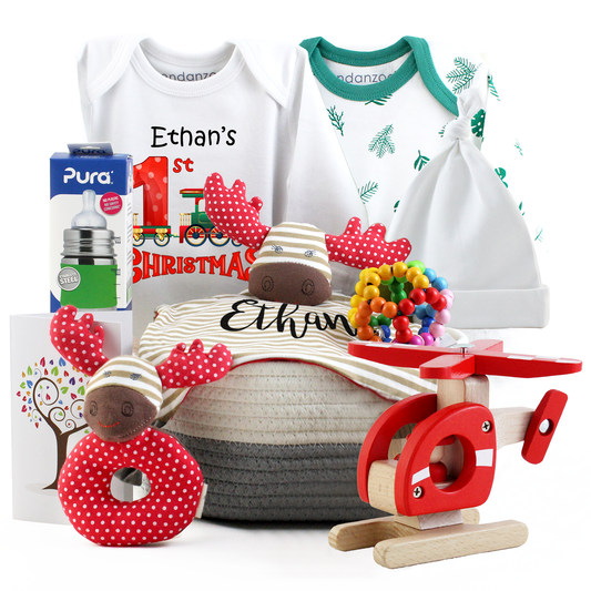 Zeronto Baby Gift Basket - Christmas Train