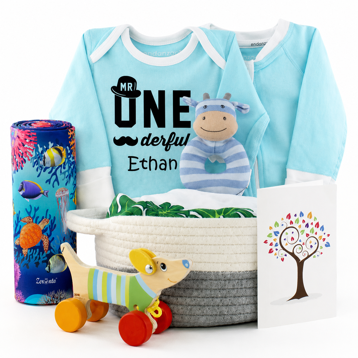 Zeronto Baby Boy First Birthday Gift Box - Mr One-derful