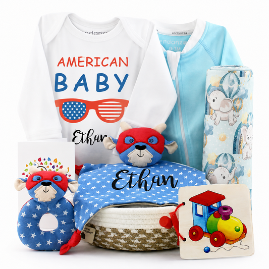 Zeronto Baby Boy Gift Basket - American Baby
