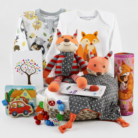 Zeronto Baby Boy Gift Basket - Friendly Fox