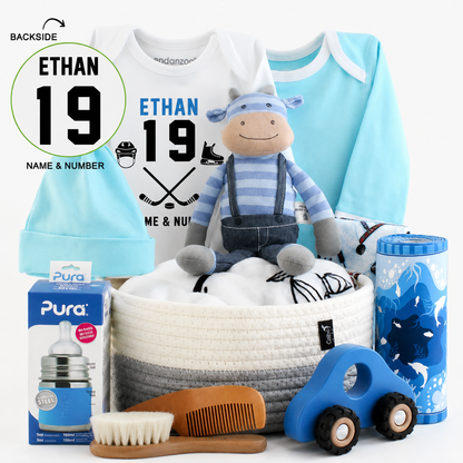 Zeronto Baby Boy Gift Basket - Future Hockey Star