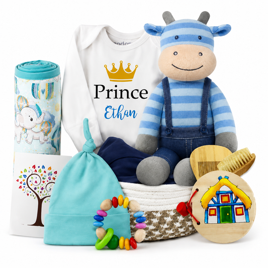 Zeronto Baby Boy Gift Basket - Little Prince