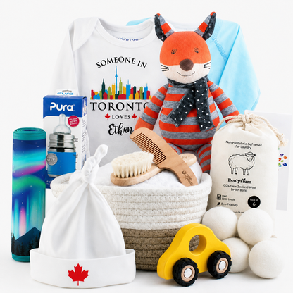 Zeronto Baby Boy Gift Basket - Someone in Toronto Loves Baby Boy