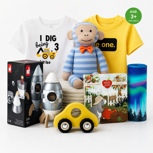 Zeronto Baby Boy Three Year Old Birthday Gift Basket - Excavator 3