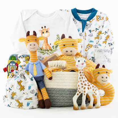 Zeronto Baby Gift Basket - Baby's Favourite Giraffe