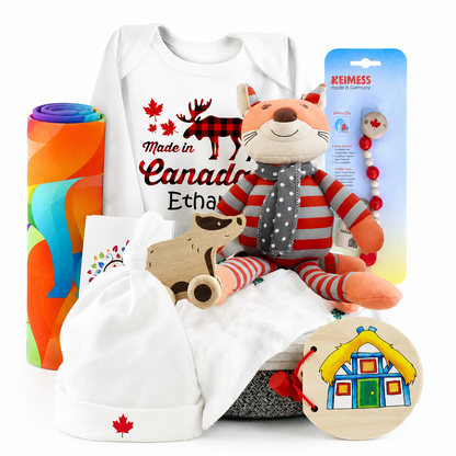 Zeronto Baby Gift Basket - Born In Canada