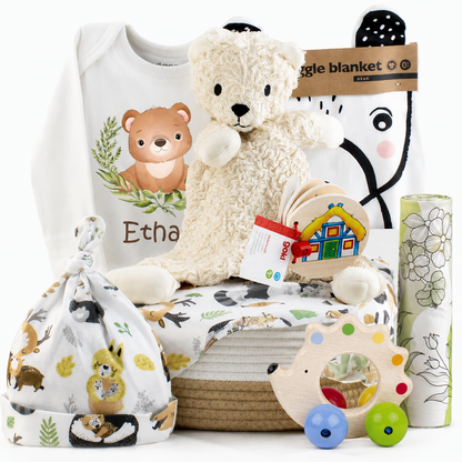 Zeronto Baby Gift Basket - Happy Bears