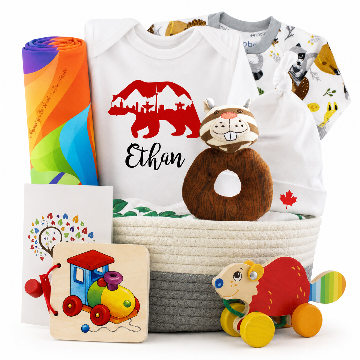 Zeronto Baby Gift Basket - Iconic Canadian Bear